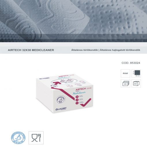 LUCART AIRTECH SELECT 32X38 speciális törlőkendő