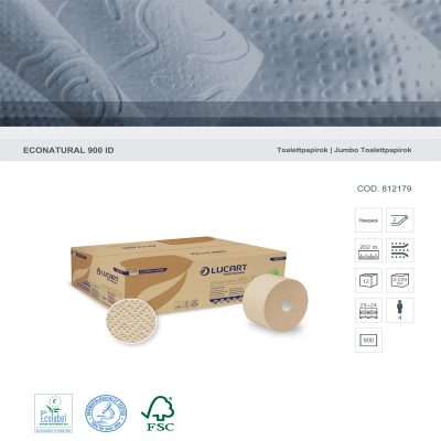 LUCART ECONATURAL 900 ID toalettpapír (auto-cut)