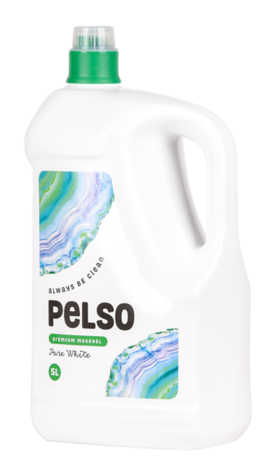 PELSO PURE WHITE folyékony mosószer fehér ruhákhoz 5 liter